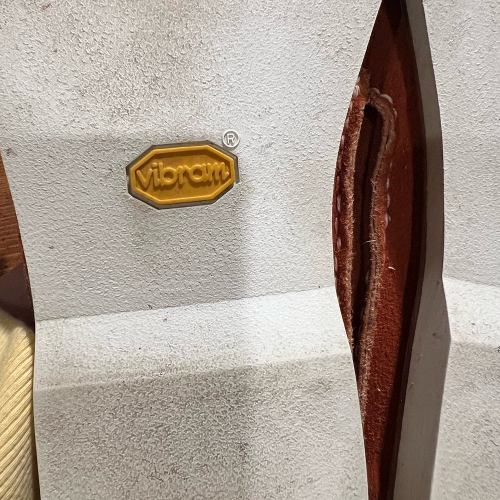 Vibram Ernest Hemingway Mens Boat Dock Shoes Brown Leather 2 Toned Size 10.5 M - Picture 14 of 14